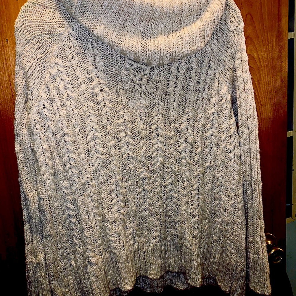 Beige blouse sweater